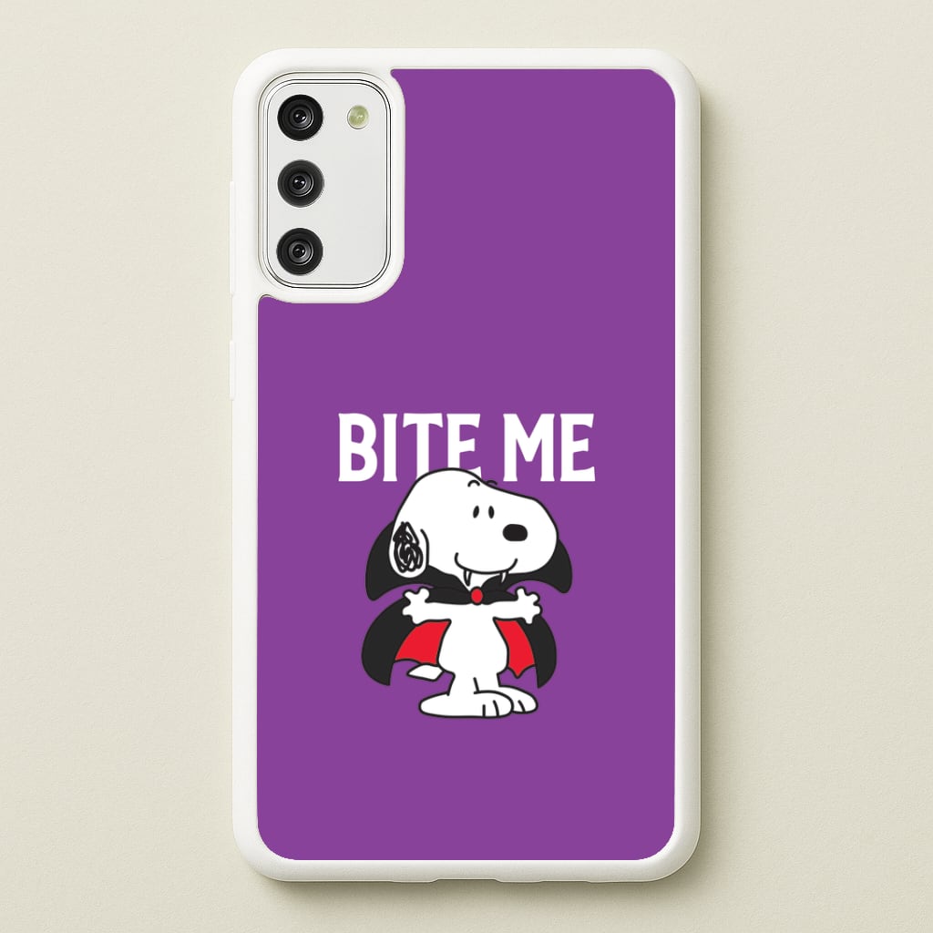 Bite Me Cartoon Beagle Galaxy S20FE Case