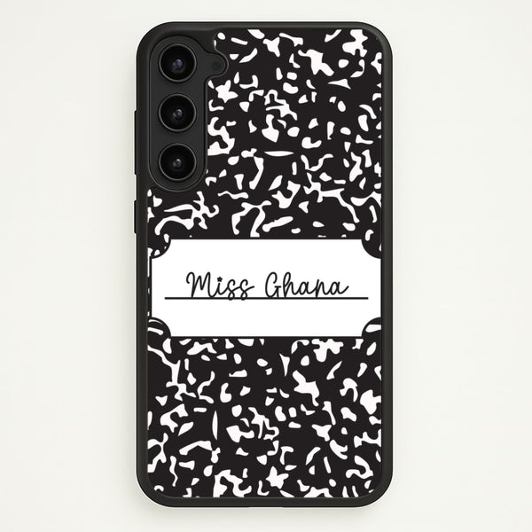 Personalised School Notebook Galaxy S23 Plus Case