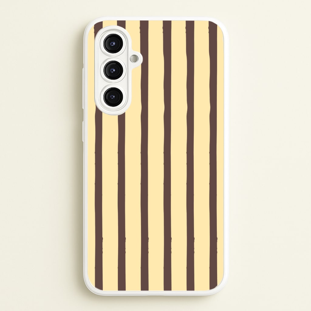 Vanilla & Chocolate Stripes Galaxy A16 Case