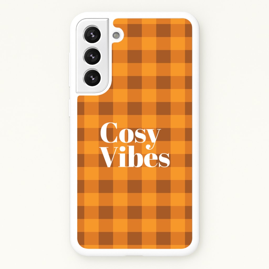Checkered Cosy Vibes Galaxy S21FE Case