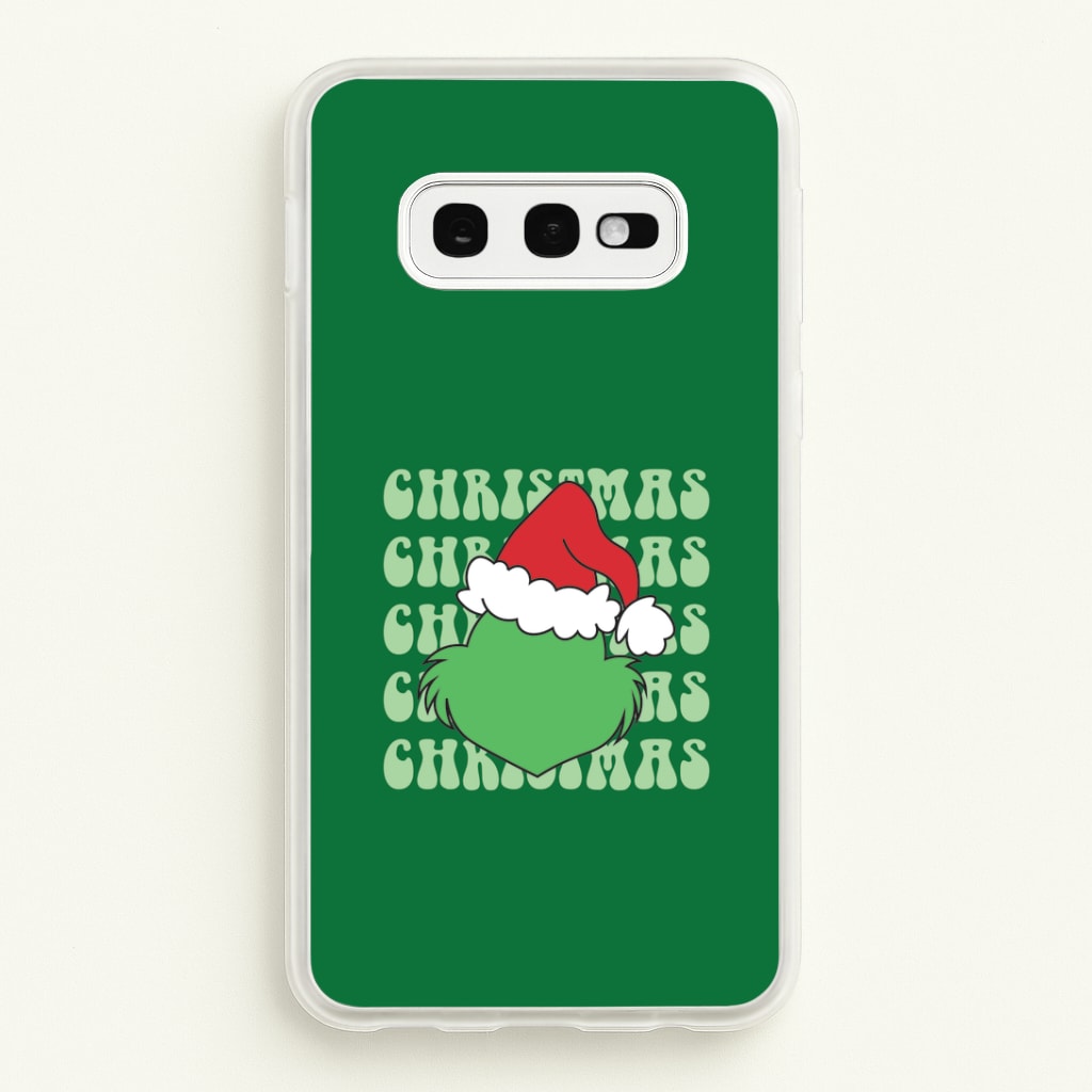 Green Creature Christmas Galaxy S10e Case