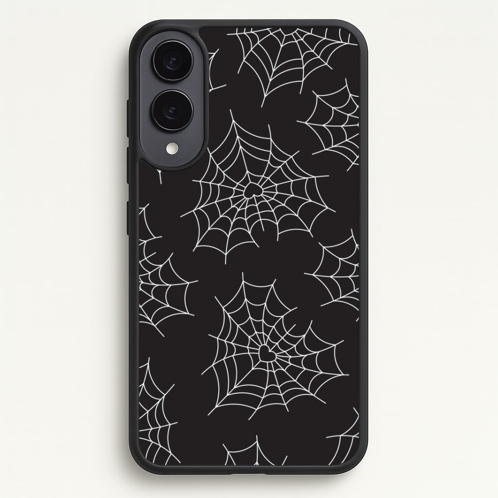 Spiderweb Hearts Pattern Galaxy S25 Edge Case