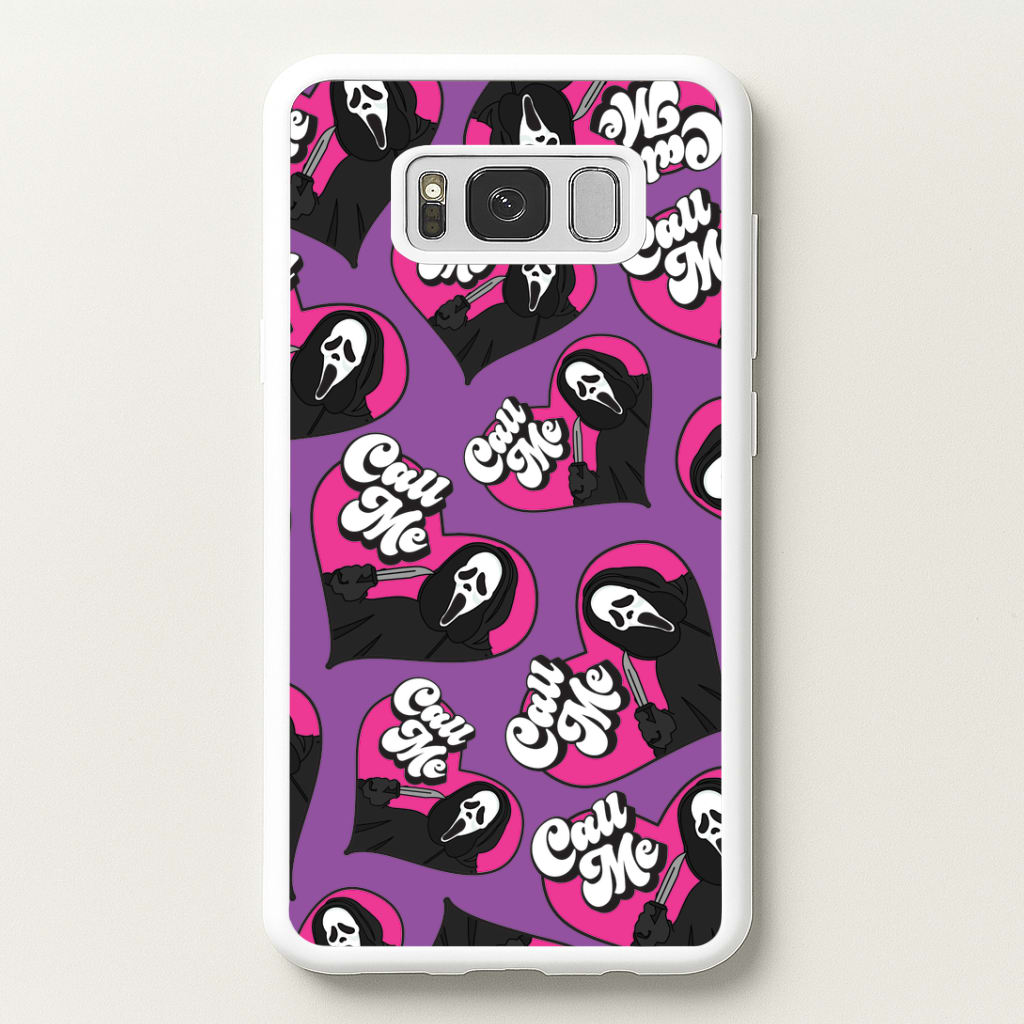 Call Me Heart Pattern Galaxy S8 Plus Case