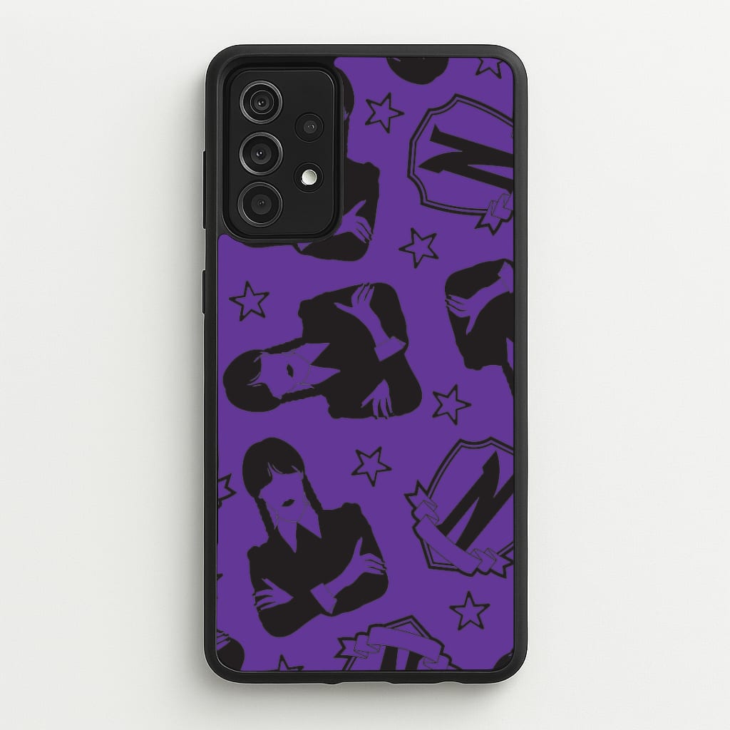 Wednesday Pattern Galaxy A52 / A52s Case