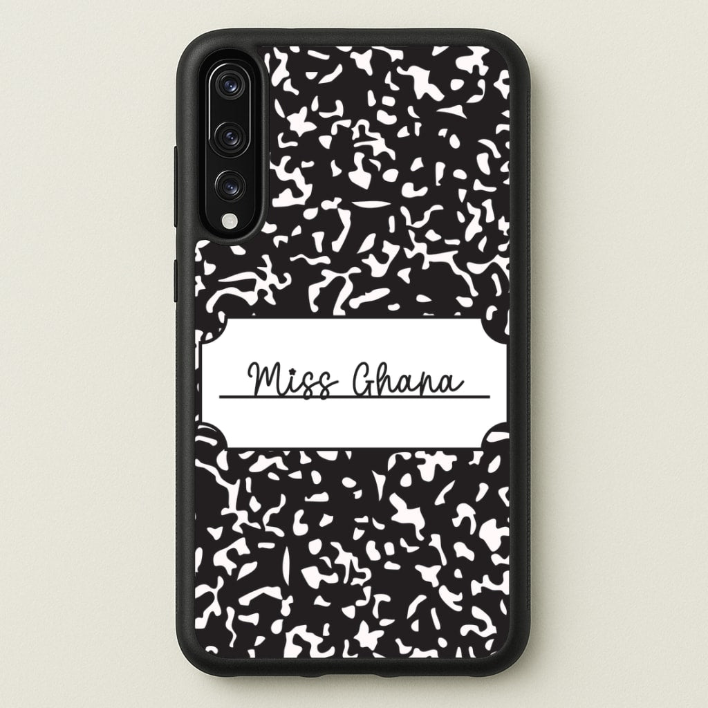 Personalised School Notebook Huawei P20 Pro Case