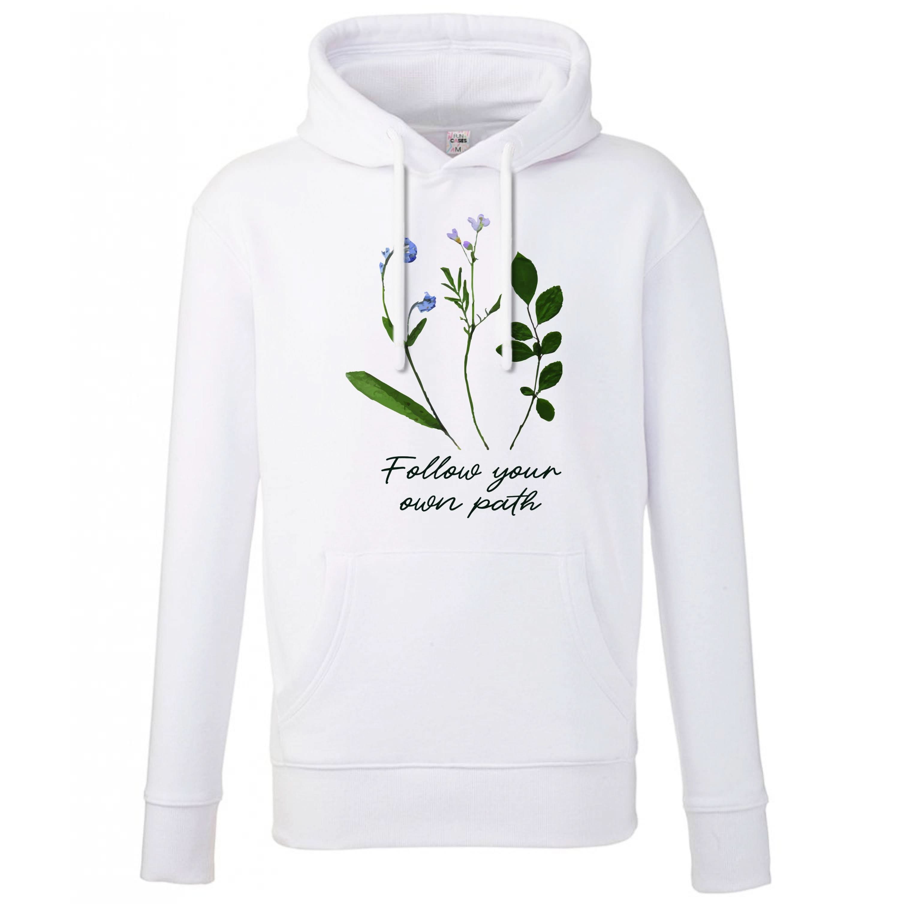Follow Your Own Path Dark Green Hoodie