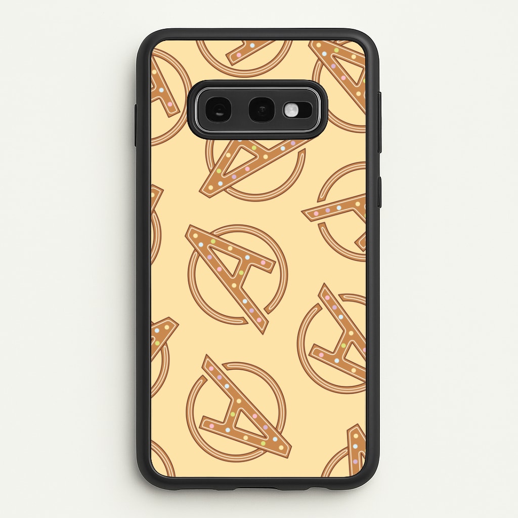 Superhero Team Gingerbread Pattern Galaxy S10e Case