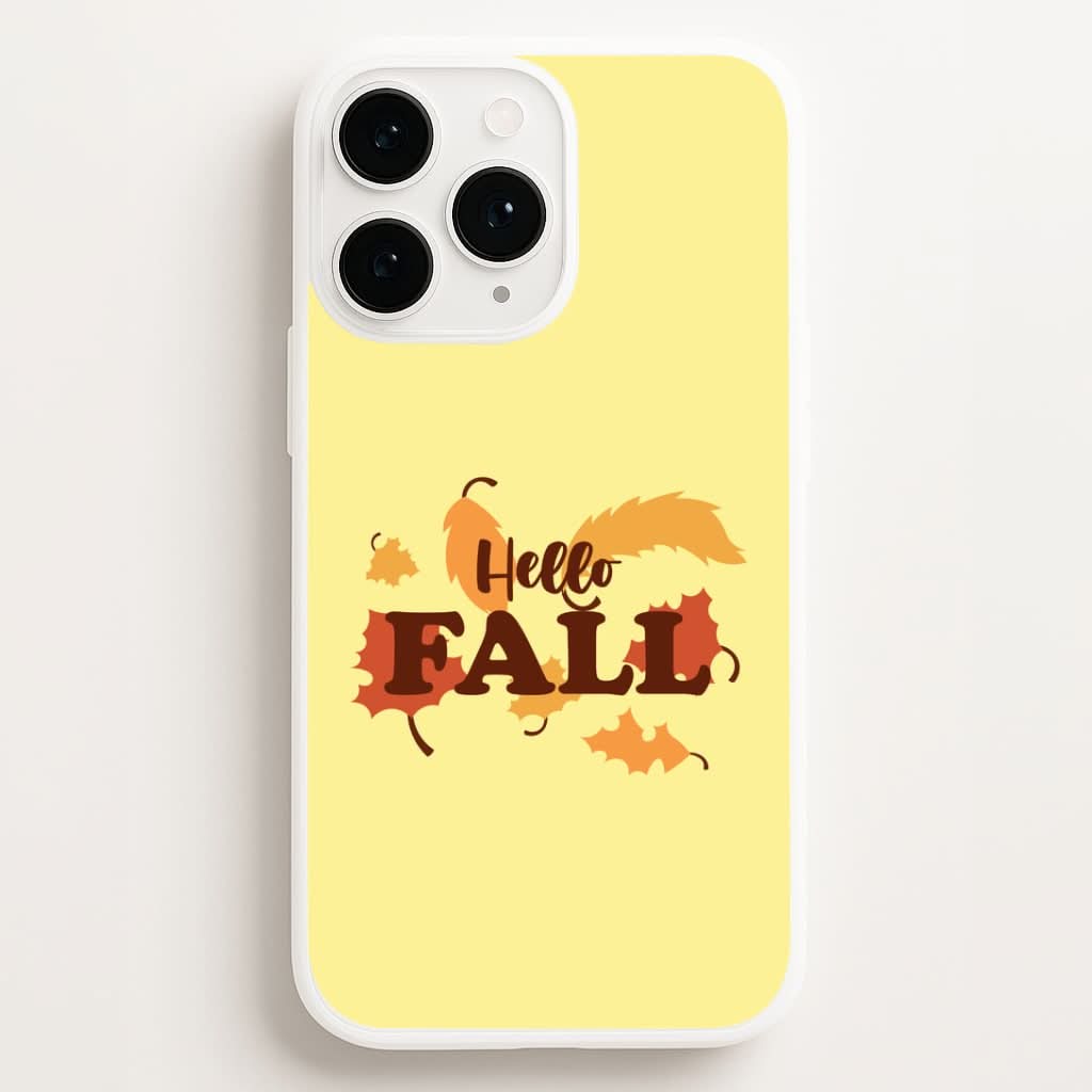 Hello Fall Phone Case for Apple iPhone, Samsung Galaxy, Huawei and Google Pixel