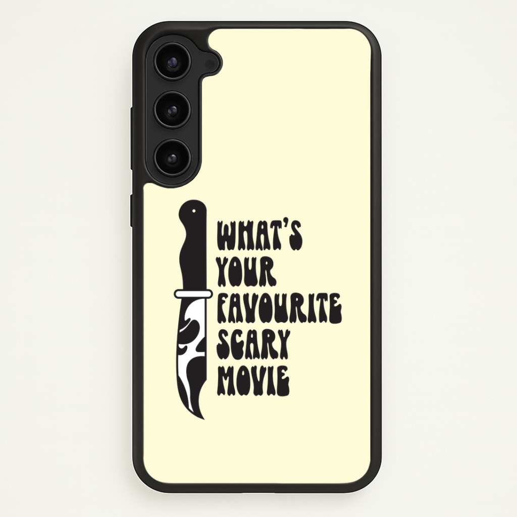 What's Your Favourite Scary Movie Trippy Galaxy S23 Case