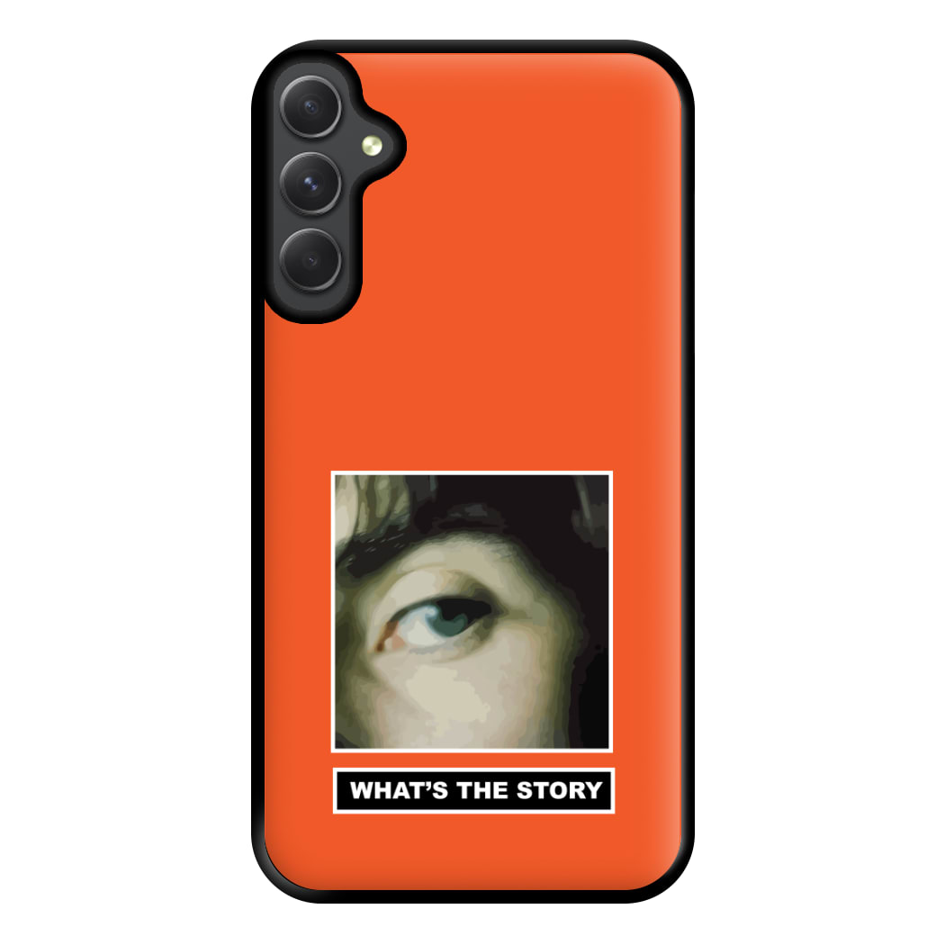 What's The Story Orange Galaxy A34 Case