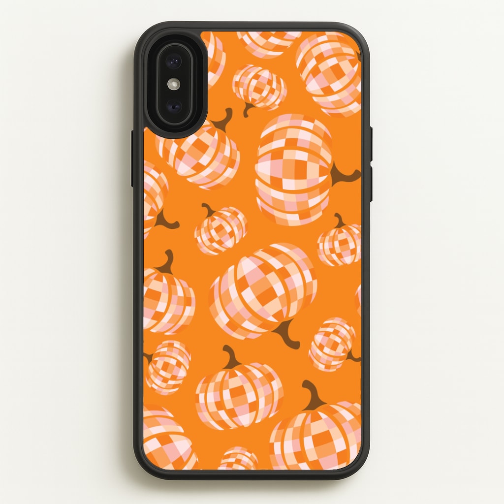 Disco Pumpkins Pattern iPhone XS Max Case
