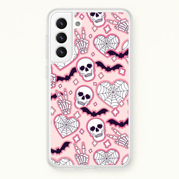 Cute Halloween Stickers Pattern Galaxy S22 Case
