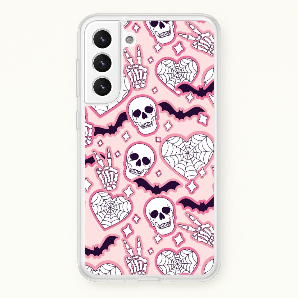 Cute Halloween Stickers Pattern Galaxy S21 Case