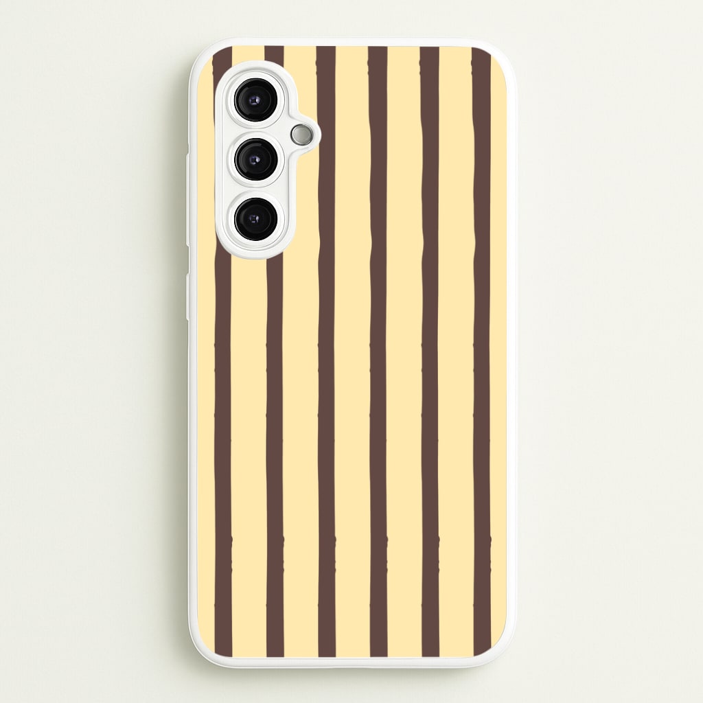 Vanilla & Chocolate Stripes Galaxy A14 Case