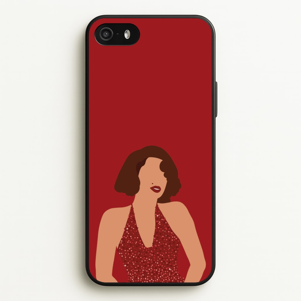 Red Sparkly Dress iPhone 5 / 5s / SE 2016 Case