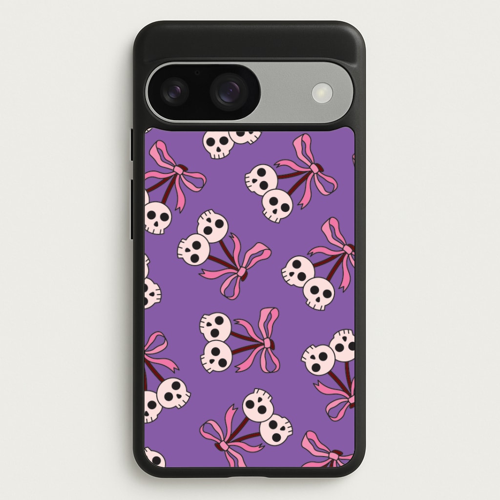 Cherry Skulls Pattern Google Pixel 9 / 9 Pro Case