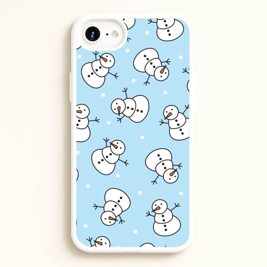 Cartoon Snowmen Pattern iPhone 6 / 7 / 8 / SE Case