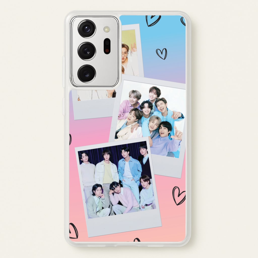 K-Pop Band Polaroid Collage Galaxy Note 20 Ultra Case