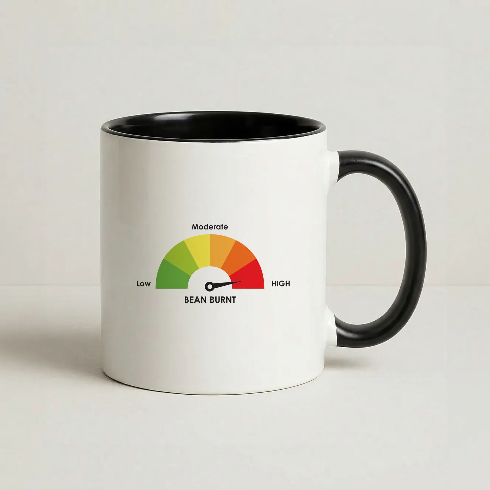 Burnt Bean Guage Black Mug