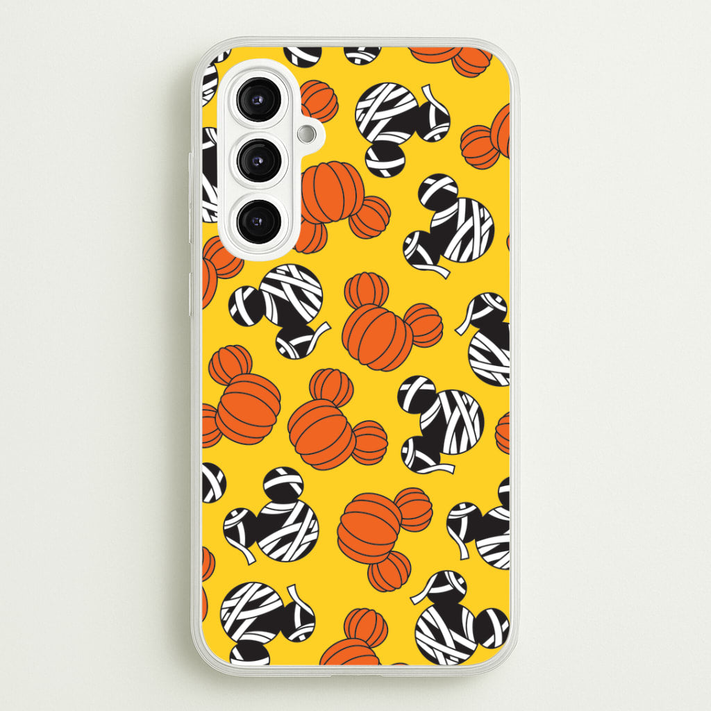 Pumpkin And Mummy Mouse Pattern Galaxy A16 Case