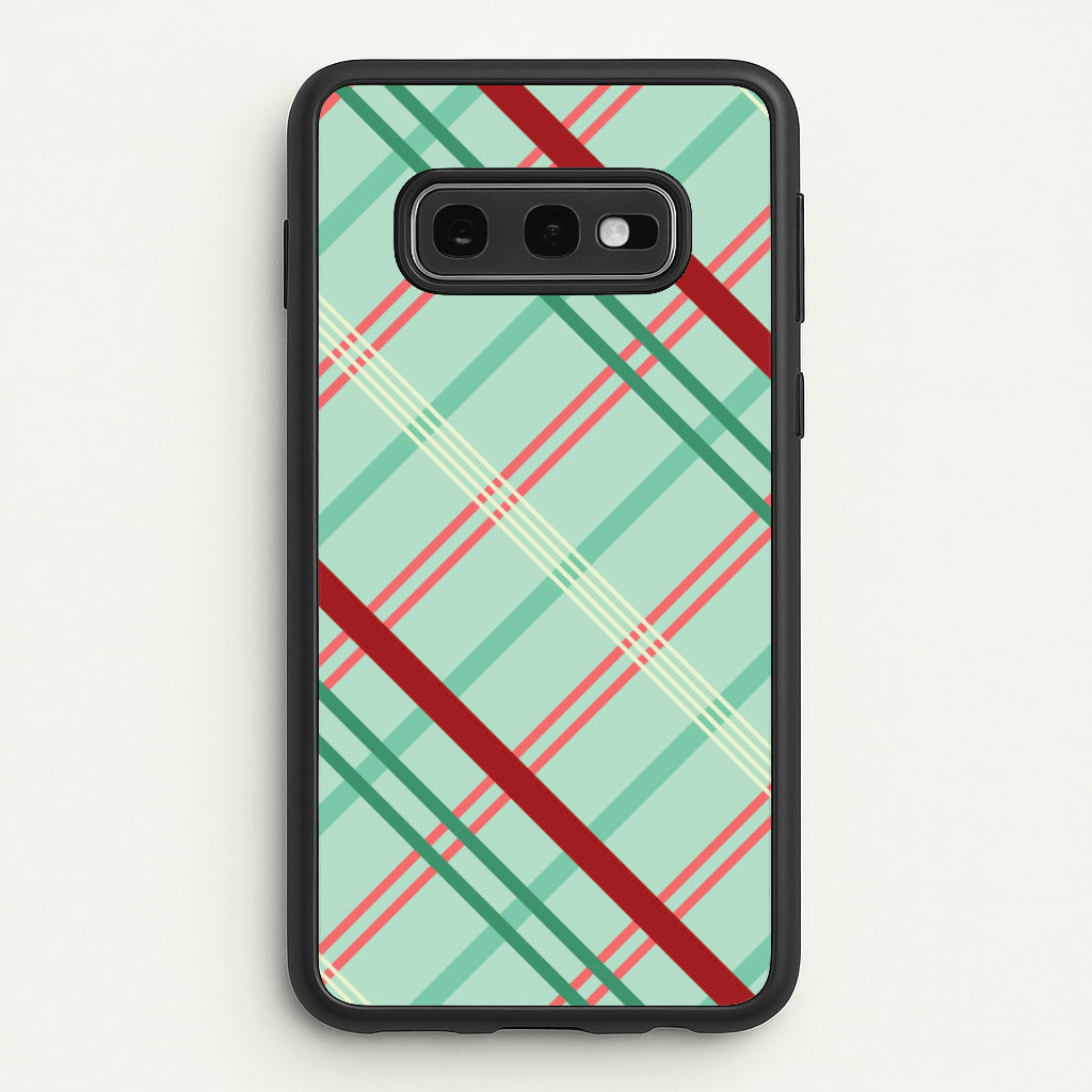Pastel Tartan Christmas Pattern Galaxy S10e Case