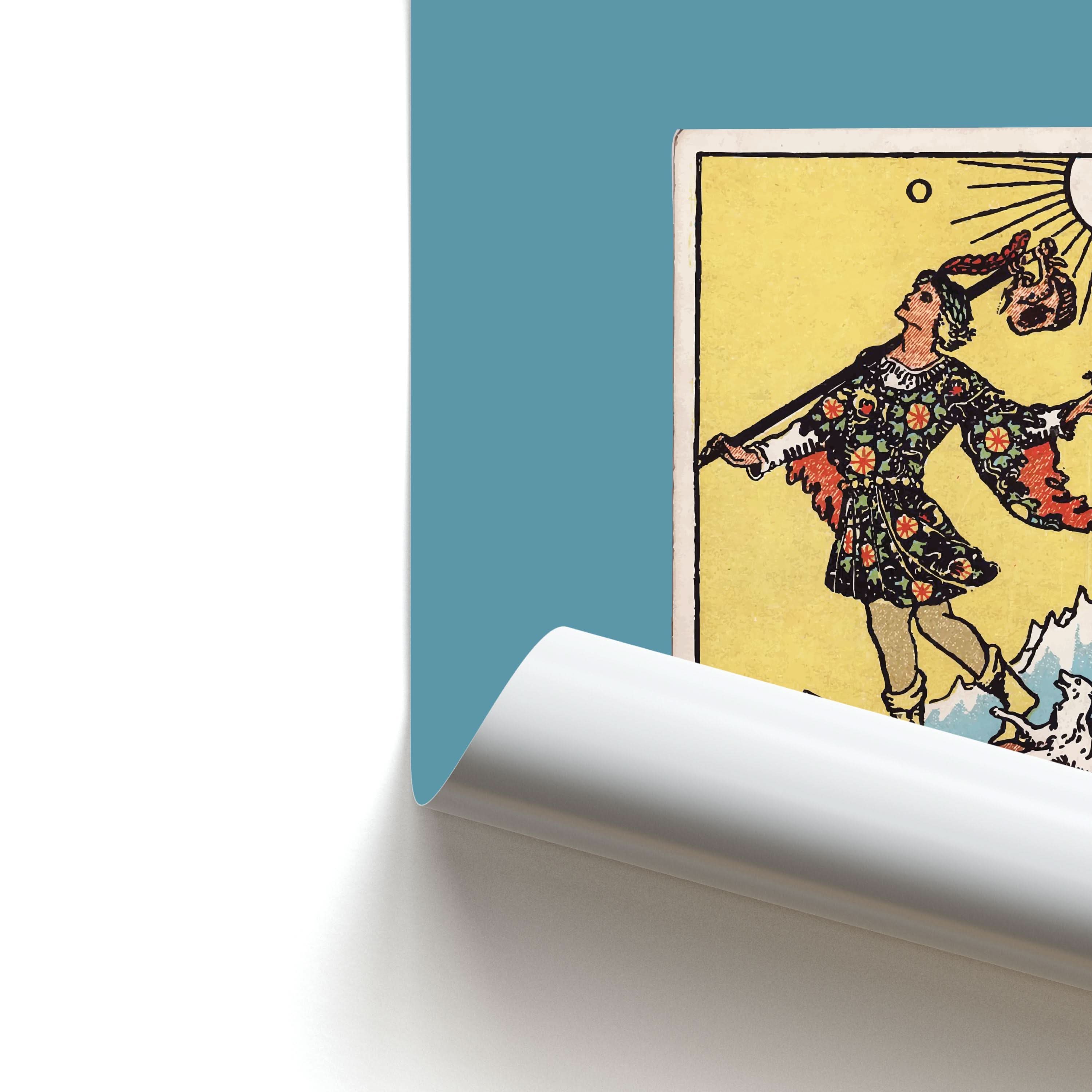 The Fool Tarot Card Poster