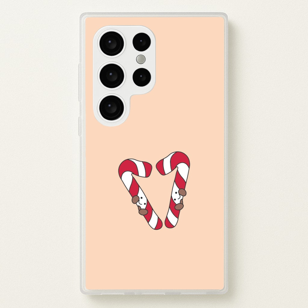 Christmas Candycane Plushies Galaxy S24 Ultra Case