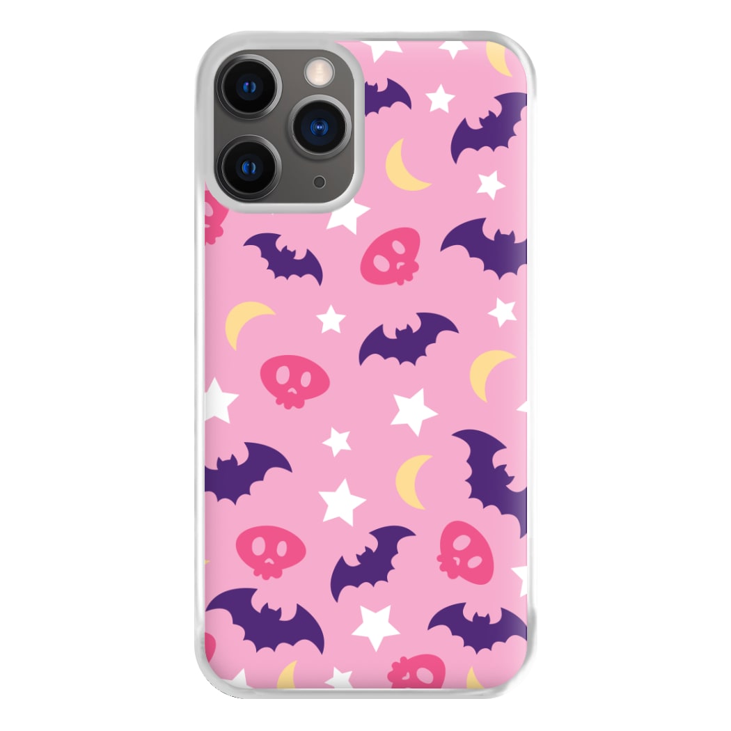Skull, Bats And Stars Pattern iPhone 12 Pro Max Case