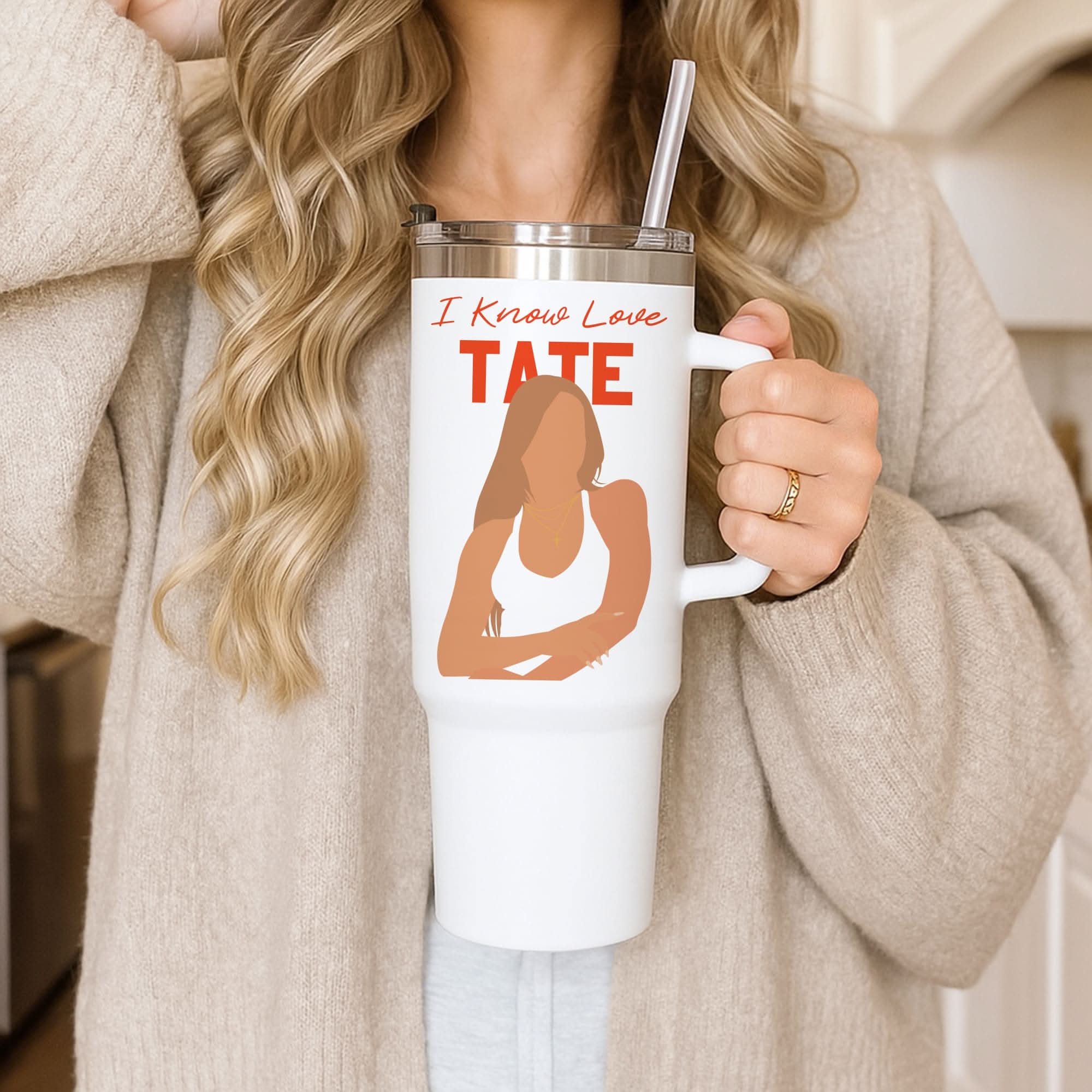I Know Love Pattern Tumbler