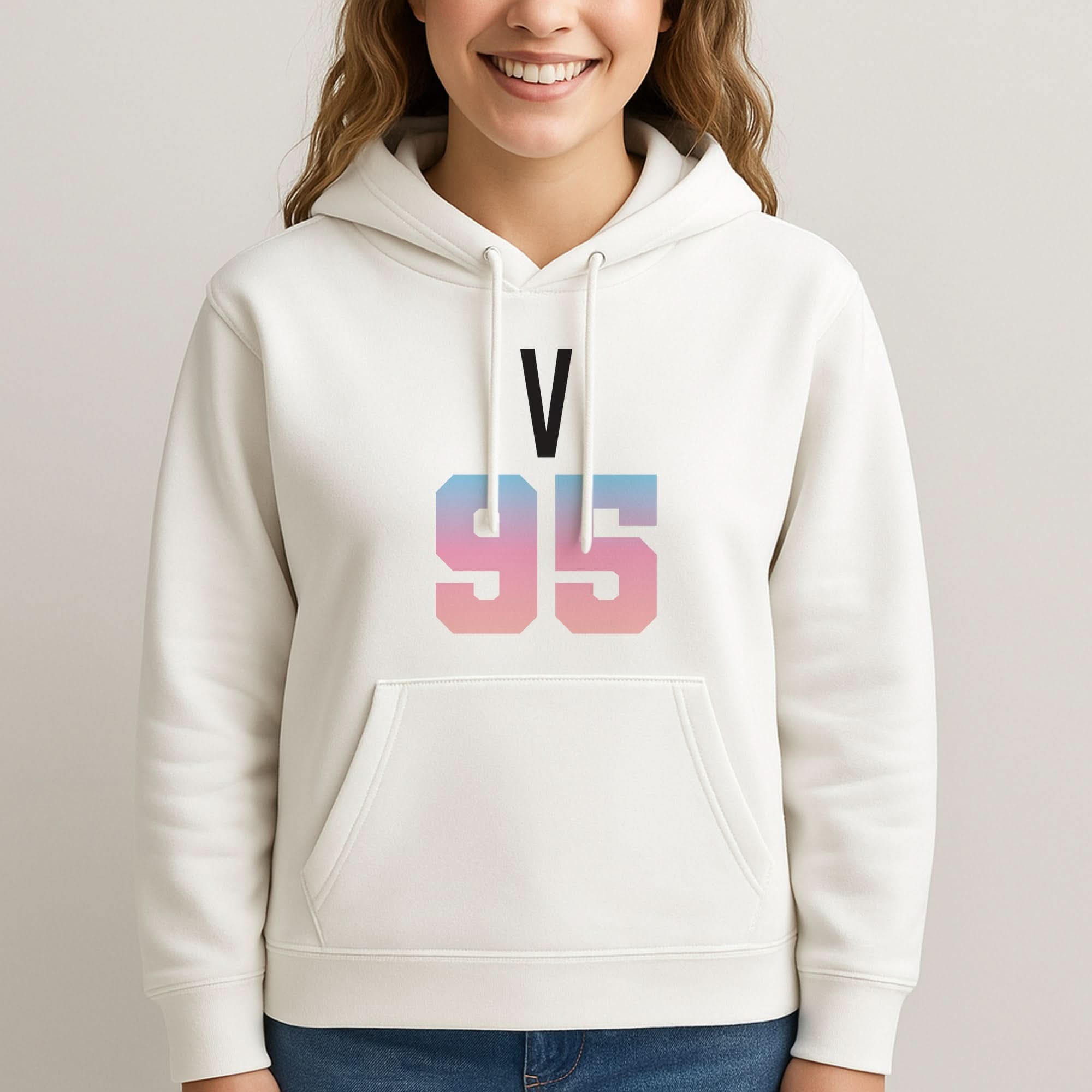 V 95 Womans Hooded Sweatshirt
