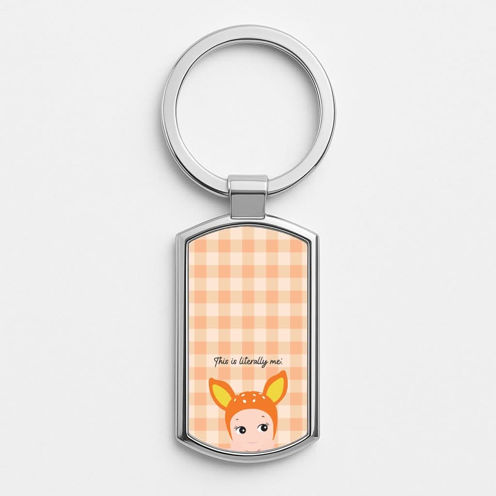 This Is Literally Me Silver Metal Keyring