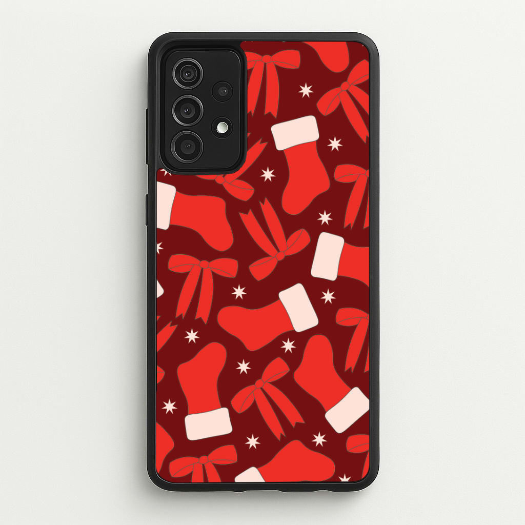 Stockings And Bows Pattern Galaxy A52 / A52s Case