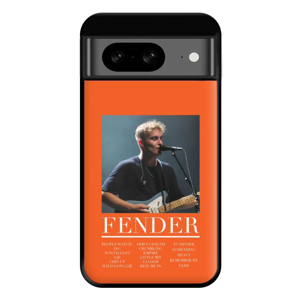Fender Orange Song List Google Pixel 8 Case