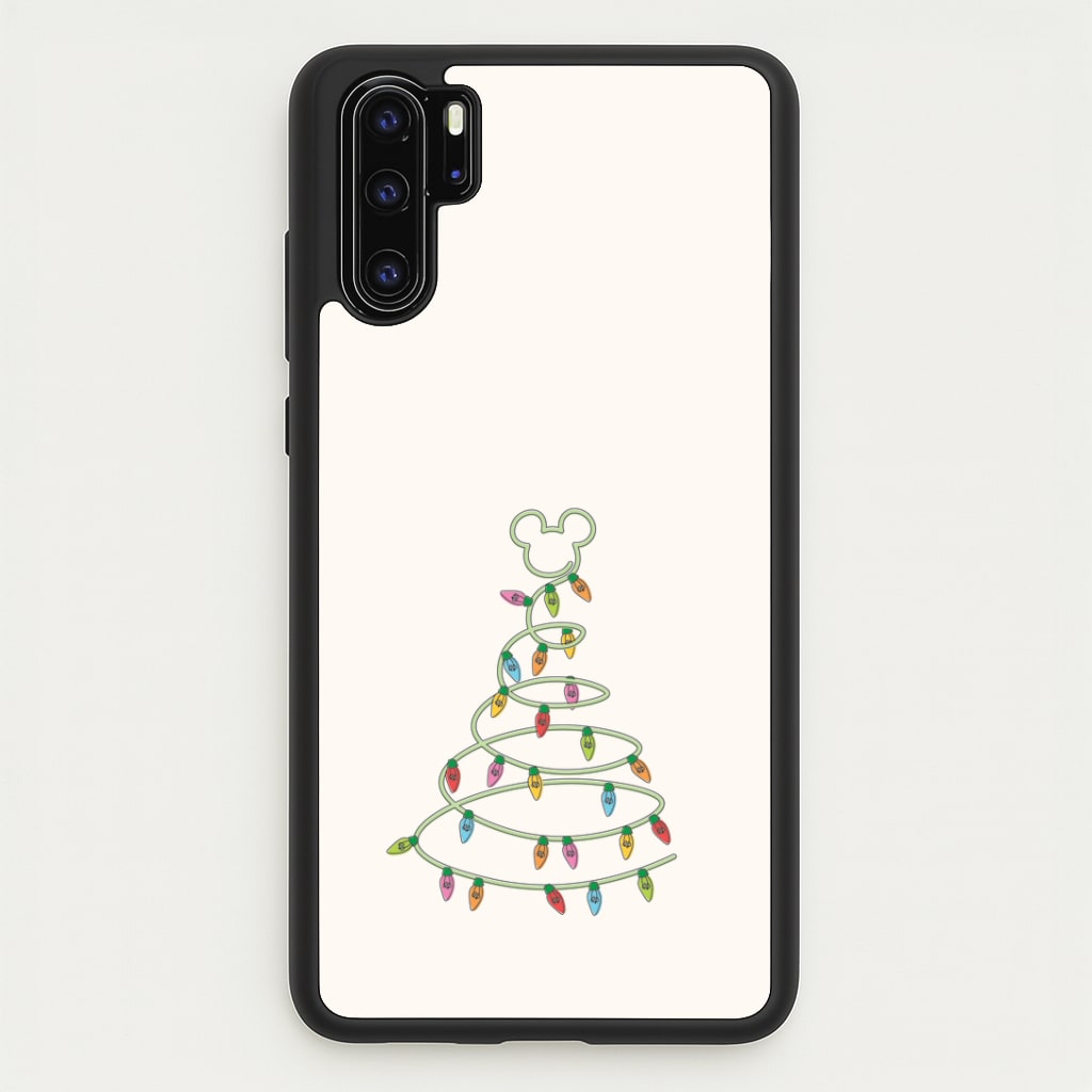 Cartoon Mouse Christmas Tree Lights Huawei P30 Pro Case