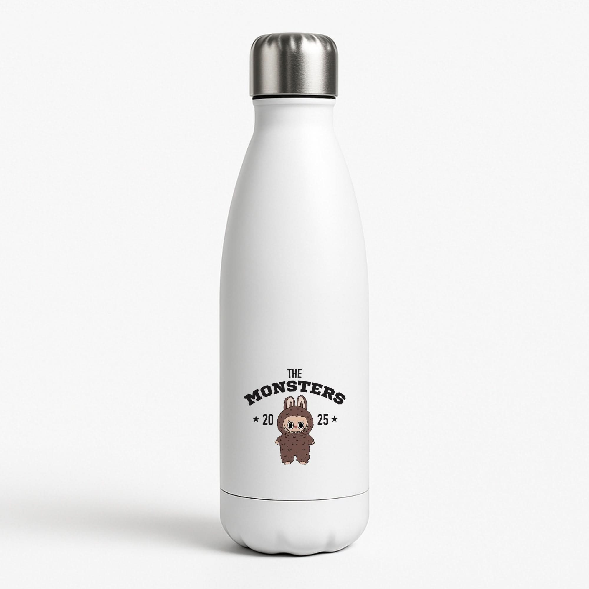 Cute Monster 2025 Biege White Water Bottle