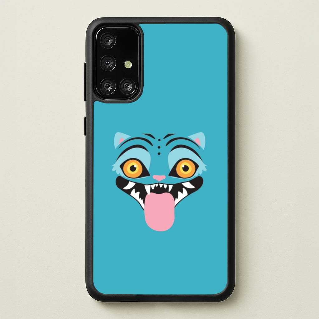 Demon Cat Face Galaxy A71 Case
