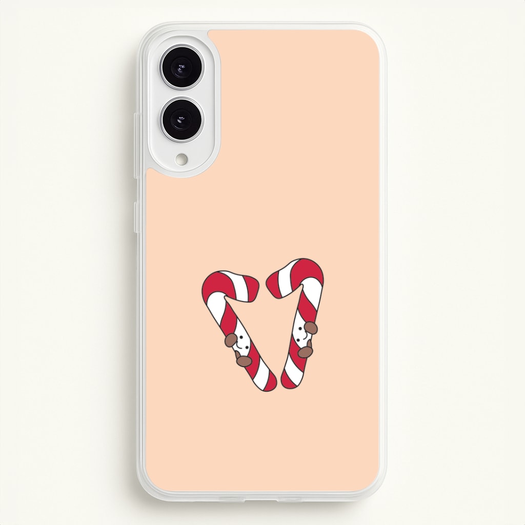 Christmas Candycane Plushies Galaxy S25 Edge Case