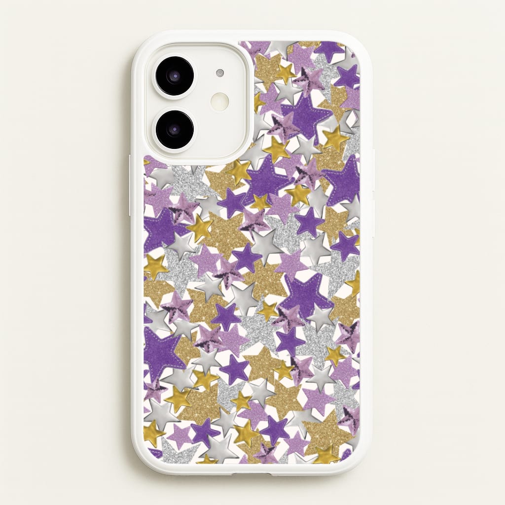 Mauve Stars Collage iPhone 12 / 12 Pro Case