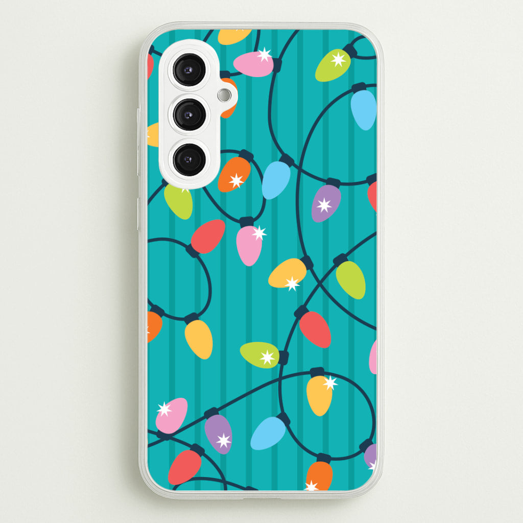Funky Christmas Lights Pattern Galaxy S23FE Case