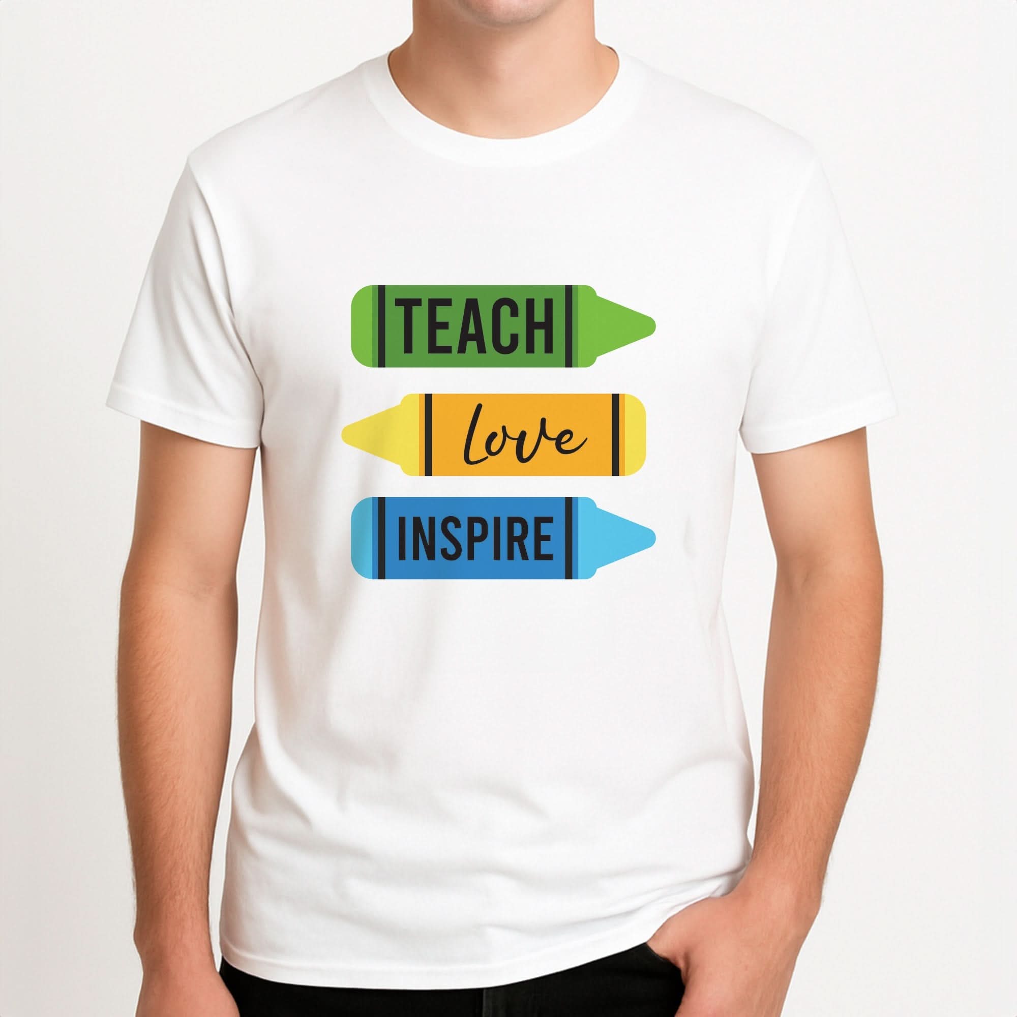 Teach, Love, Inspire Mens T-Shirt
