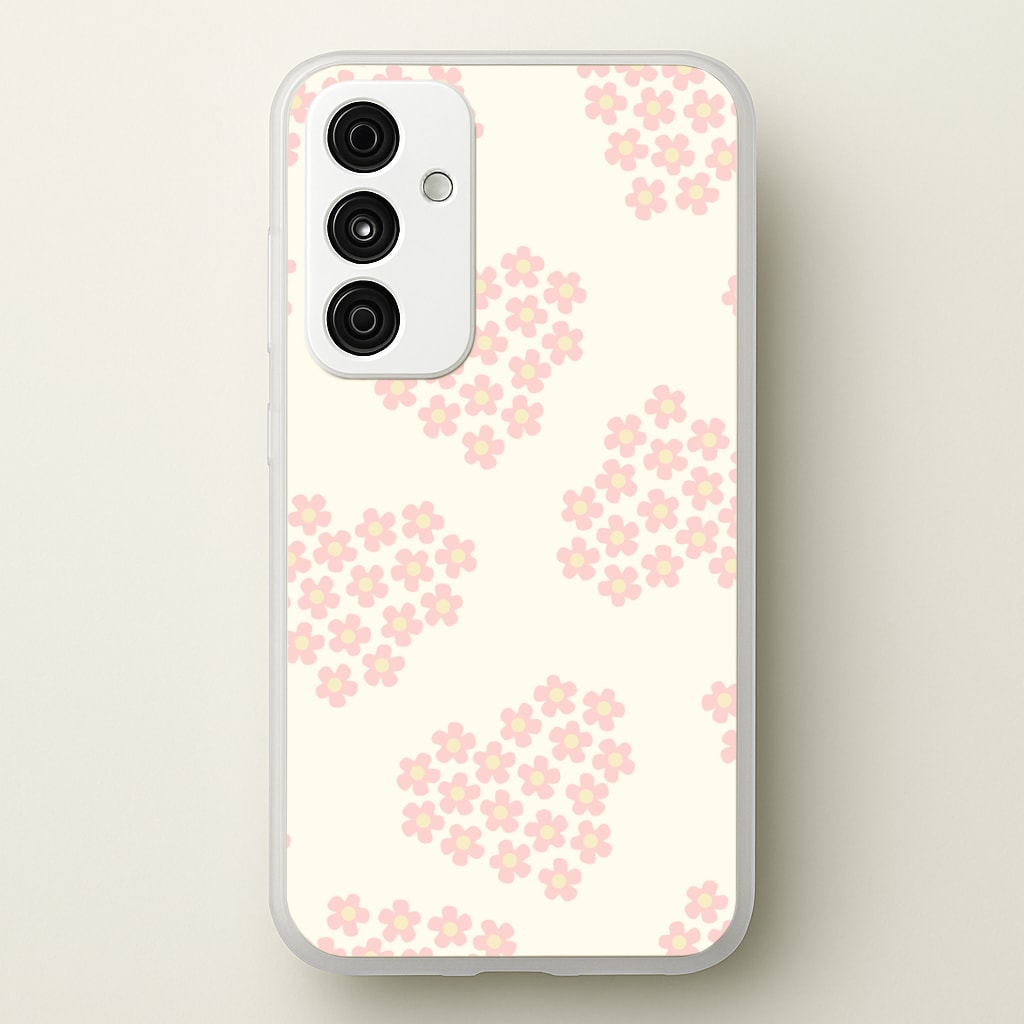 Flower Hearts Pattern Galaxy A15 Case