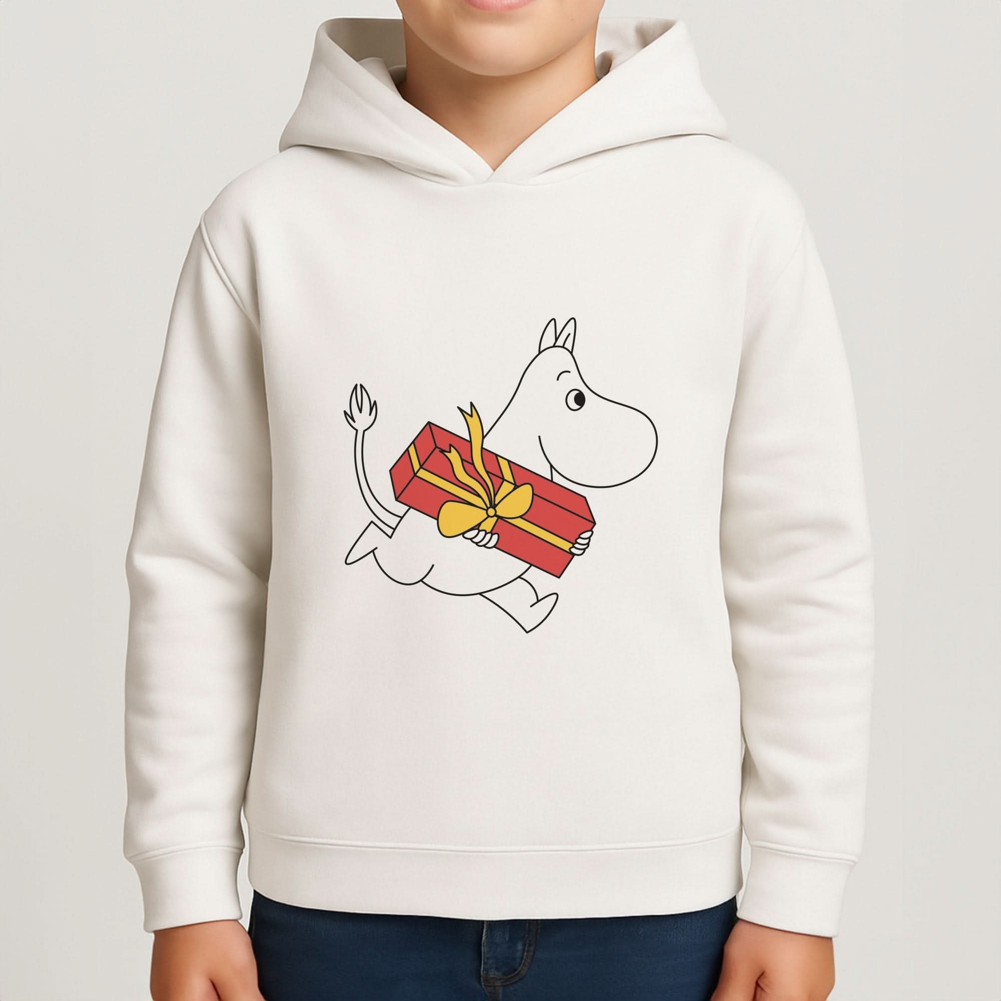 Red Present Moom Boys Hoodie
