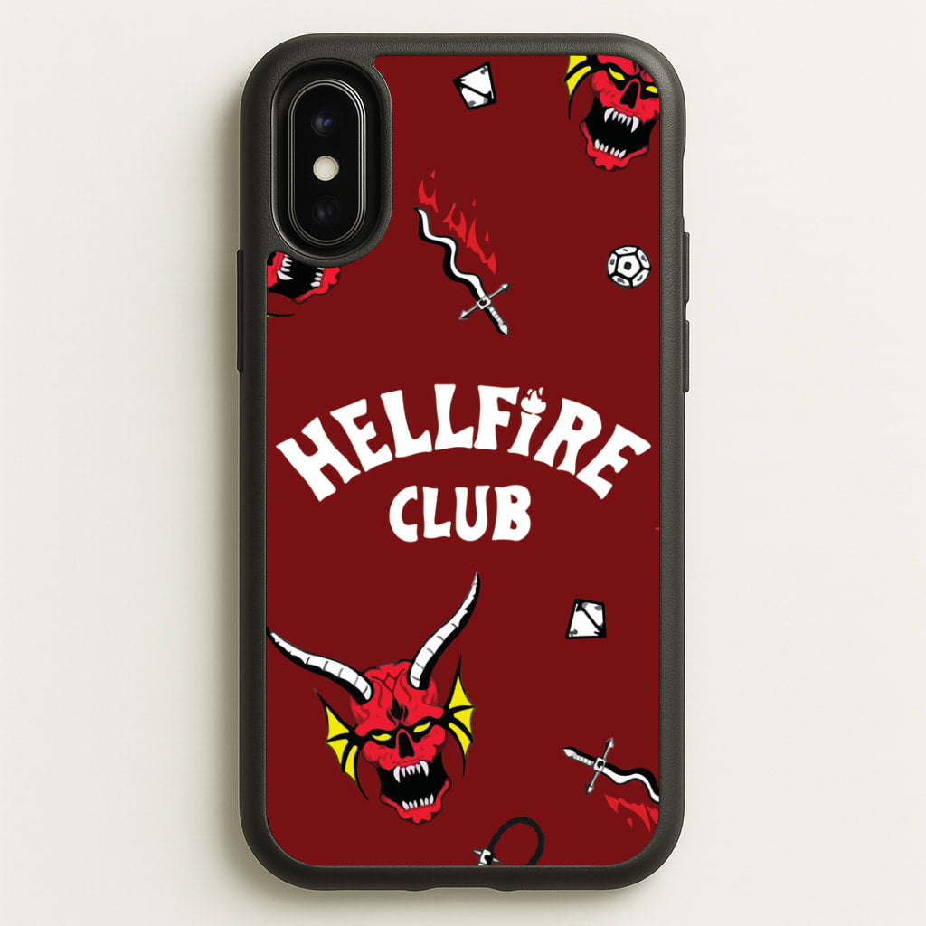 Hellfire Club Icons Collage Red iPhone X / XS Case