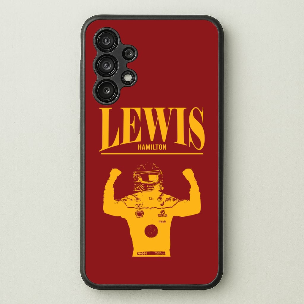 Lewis Red And Gold Galaxy A13 Case