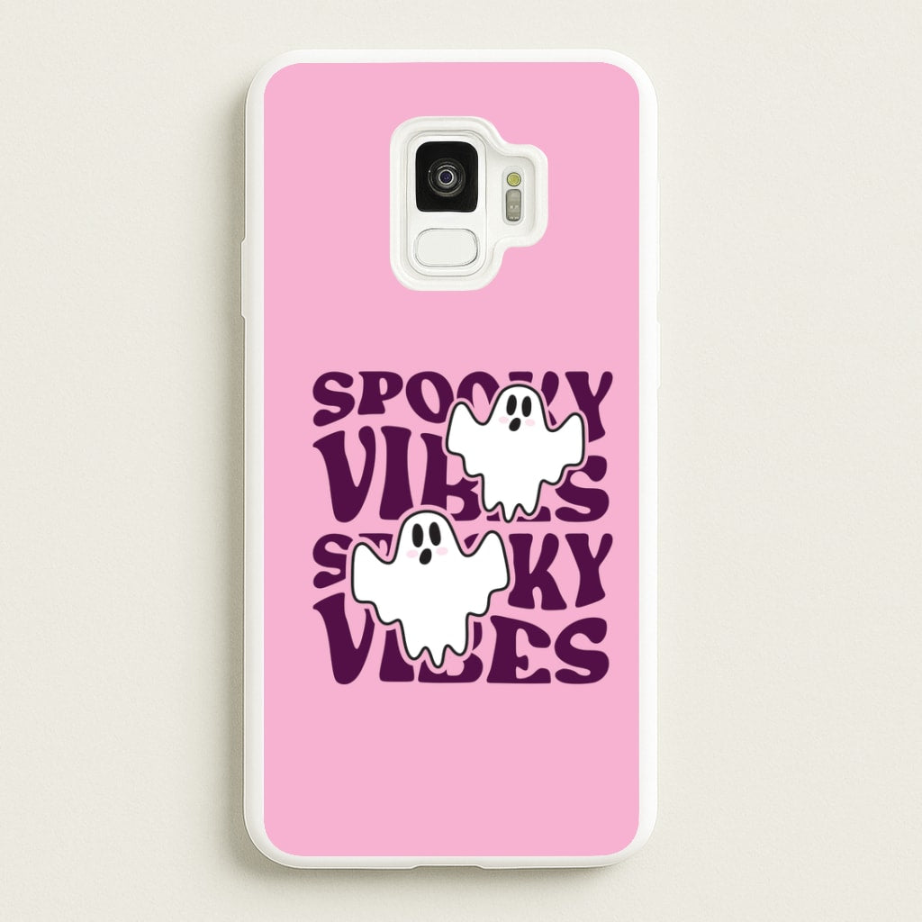 Spooky Vibes Pink Galaxy S9 Case