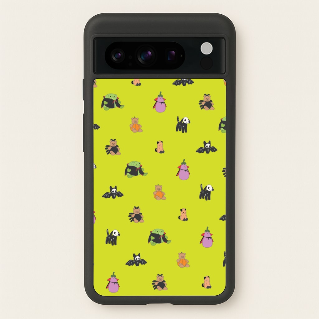 Halloween Plushies Pattern III - Halloween Google Pixel 8 Pro Case