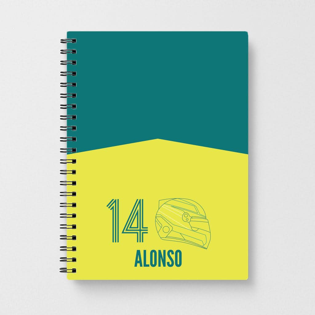Alonso Helmet 2026 Notebook