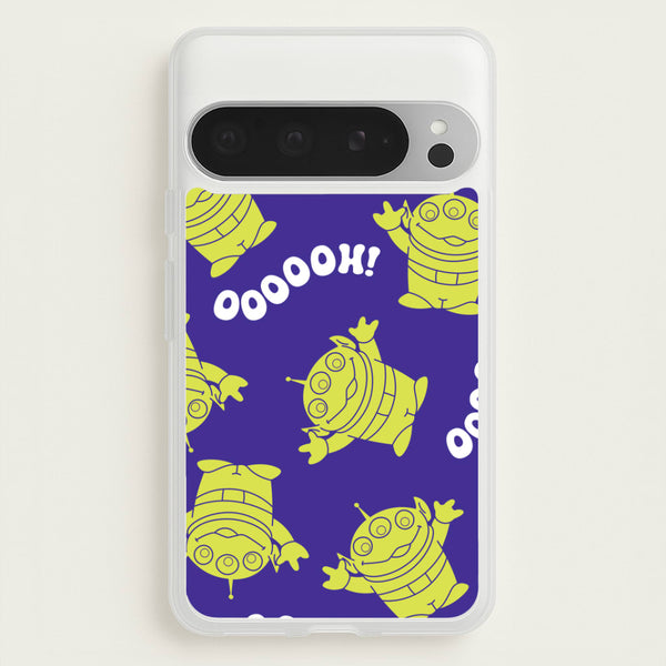 Toy Aliens Silhouette Pattern Google Pixel 9 Pro XL Case