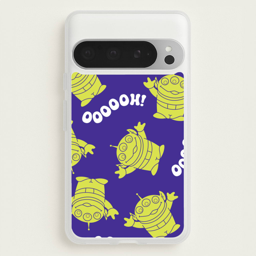 Toy Aliens Silhouette Pattern Google Pixel 9 Pro XL Case