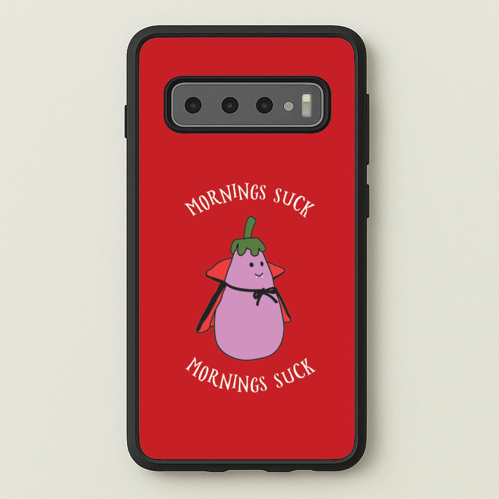 Mornings Suck Plush - Halloween Galaxy S10 Case
